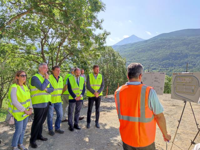 Imagen Visita a las obras de la Estación Depuradora de Aguas Residuales de Benasque